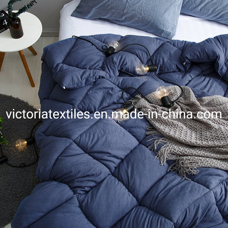 All-Season Queen Down Alternative Quilted Comforter, Comfortable Sleep Quilt Bedding, Winter Warmth Breathable