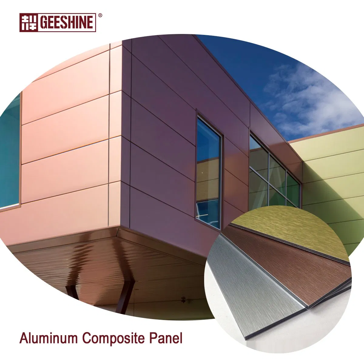 Silver/Gold/Copper Brush Finished Aluminum Composite Panel/ACP
