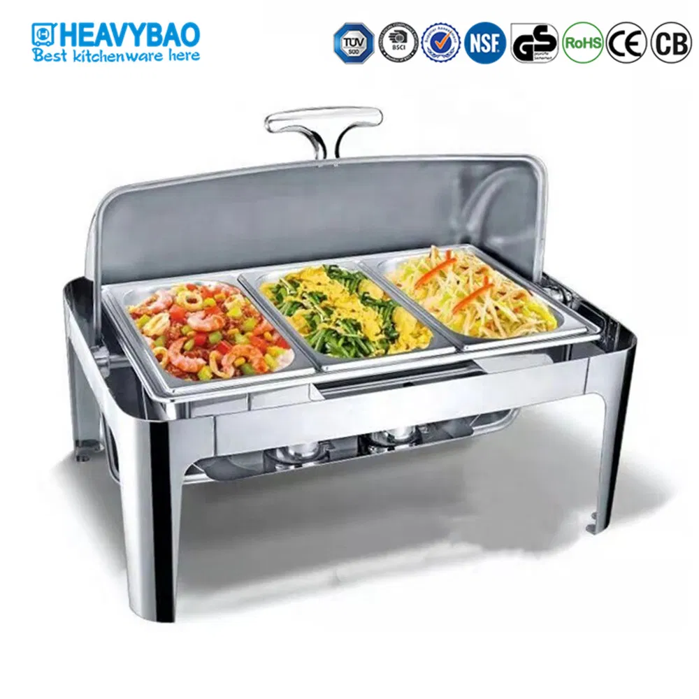 Heavybao Restaurant Equipment Luxury Buffet Serving Food Warmer Chafer Dish