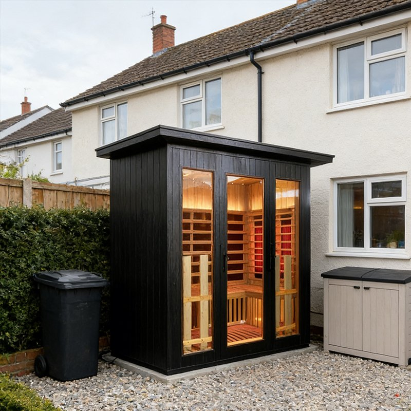 Комбинированная сауна и парная из дерева для дома