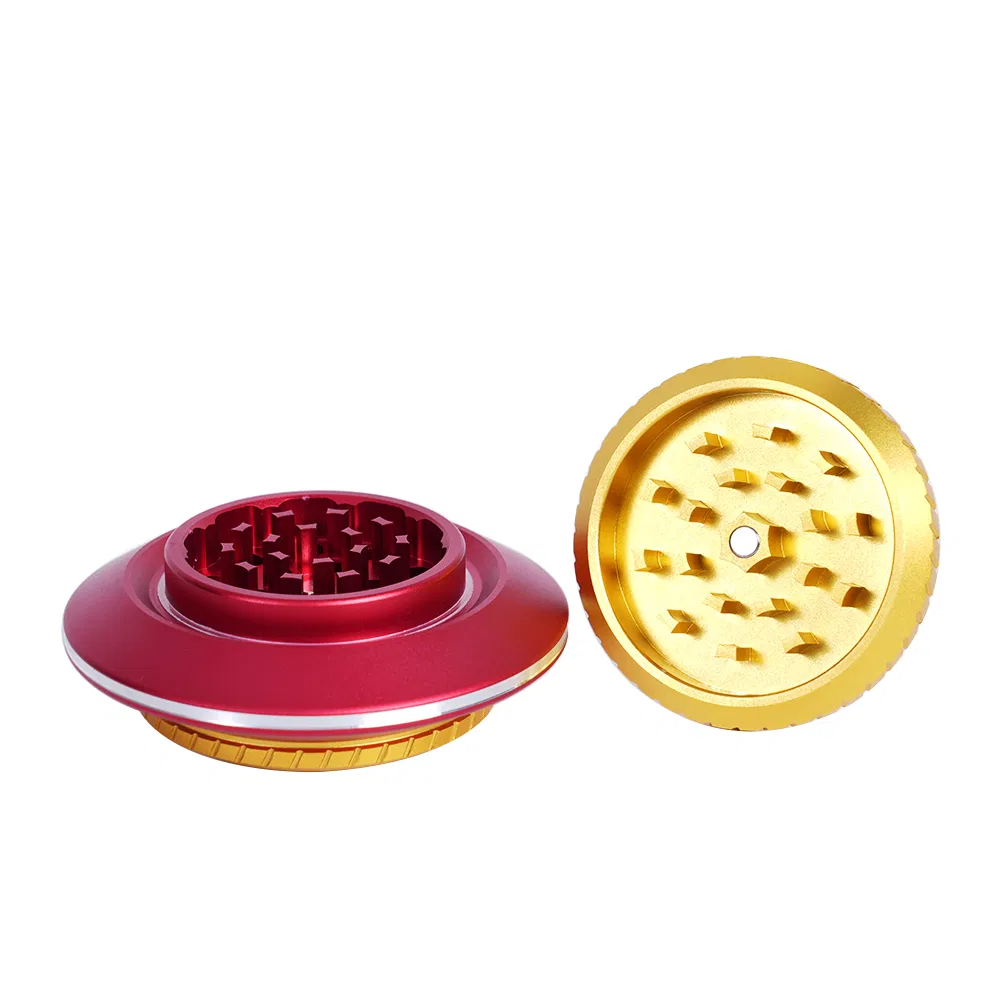 79*32mm Metal Tobacco Grinder 3-Layer UFO Shape Aluminum Alloy Tobacco Herb Grinder