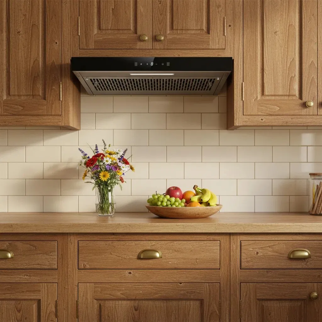 Modern Slim Hood Ultrathin Kitchen Range Hood with Sensor Control