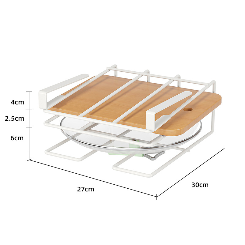 Wall-Mounted Punch Free Cutting Board Drying Shelf Home Kitchen Storage Rack