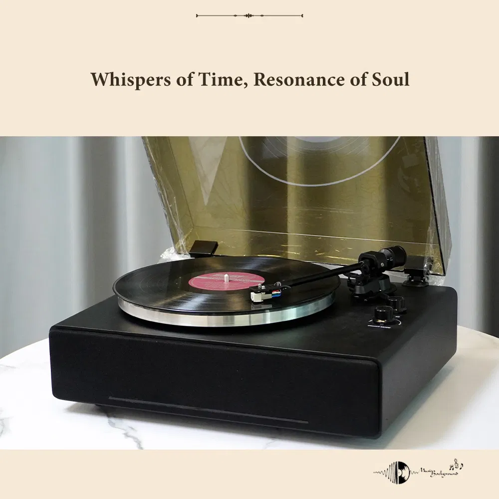 Modern Bluetooth Music Record Player Vinyl Turntable Record Player Three Speed Gramophone Phonograph