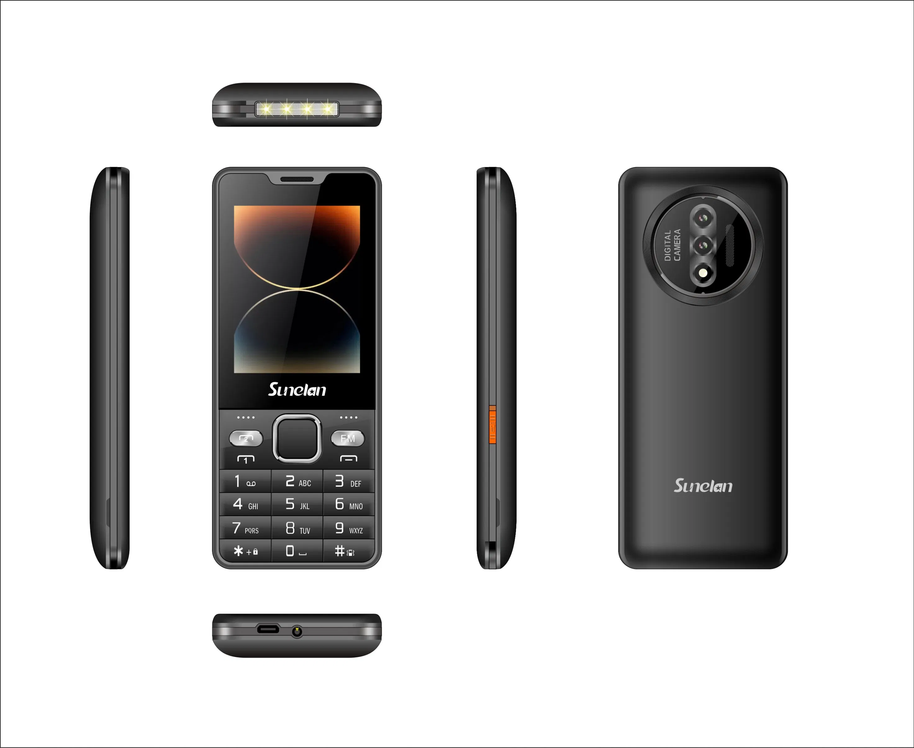 Кнопочный телефон Sunelan Miracle 50 с двумя SIM и мощным аккумулятором
