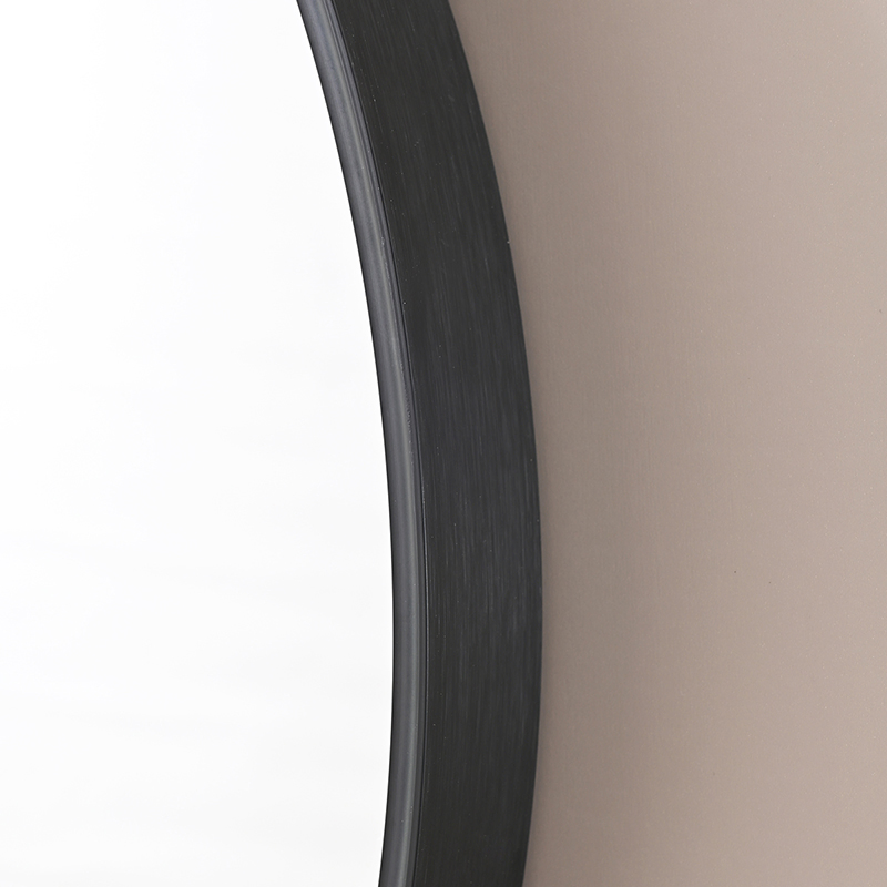 Black Framed Round Decorative Smart Mirror Make up LED Bathroom Mirror