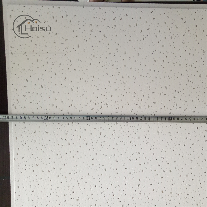 Light Weight Water Resistant Mineral Fiber Wool Ceiling Tiles with T-Bar Grid for Acoustic Ceiling