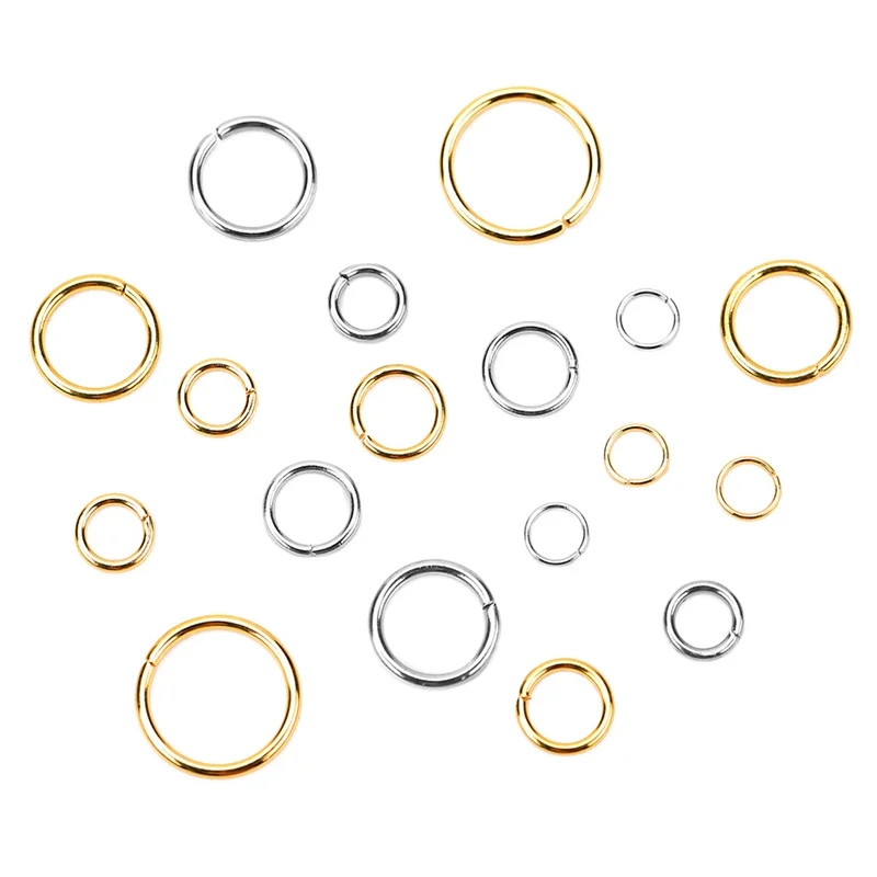 Jump Rings Open Split Ring Connectors for DIY Jewelry Making Supplies Wholesale Items