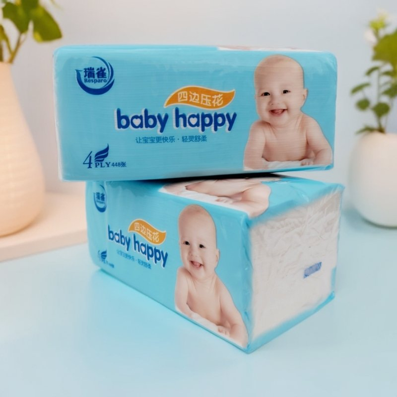 Wholesale Customized 100% Virgin Wood Pulp Delicate Soft Emboss Facial Tissue Paper Towels