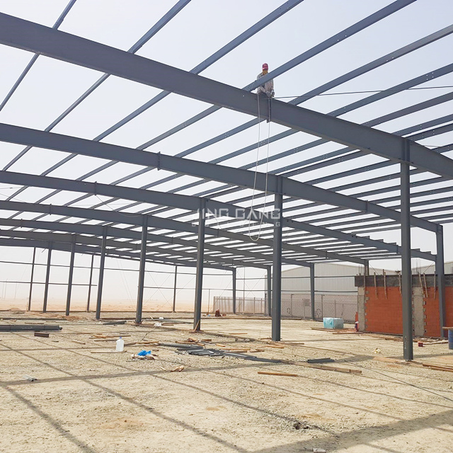 Steel Structure Welded Fabrication Construction Galvanized Building for Warehouse Workshop