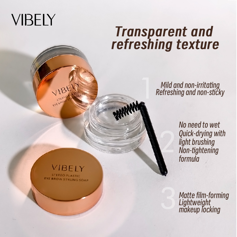 Natural Eyebrow Enhancer Gel Waterproof Vegan Transparent Styling Eyebrow Wax