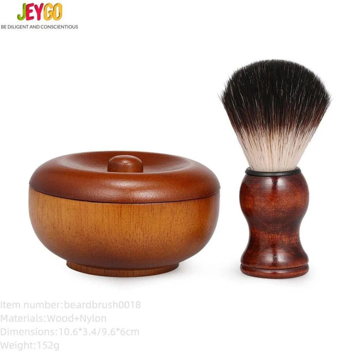 Razor with Wooden Handle, Shaving Brush, Soap Bowl/Men's Shaving Set