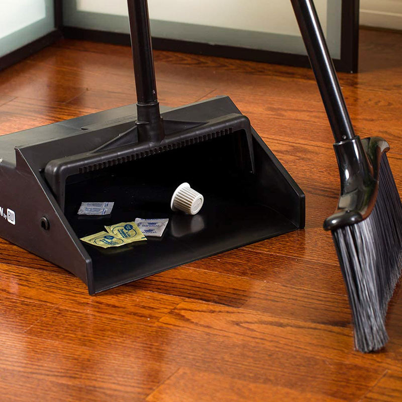 Long Handle Broom with Dustpan Combo Set Windproof Dustpan and Broom Set