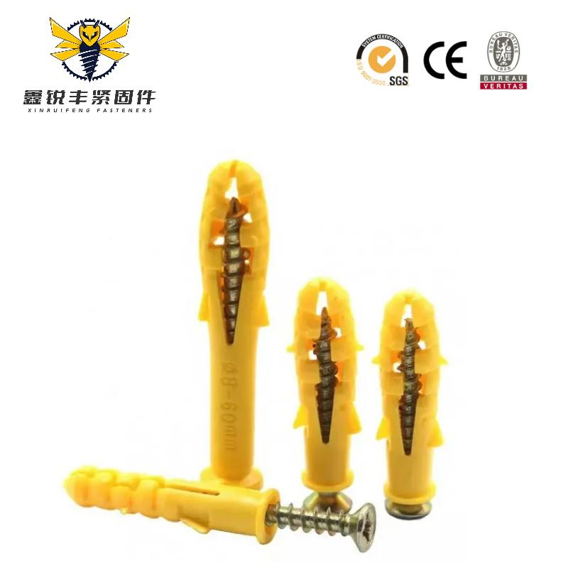 China Expansion Plug Fixed Foot Nylon Plastic Bolt Frame Fixed Wall