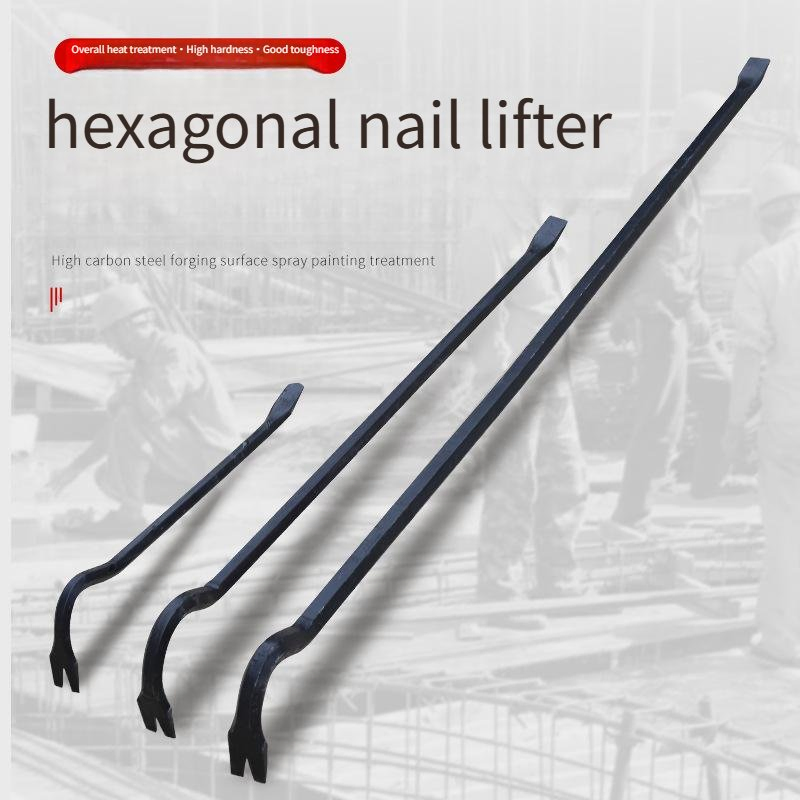 Construction Tools Lengthened Crowbar Heavy Duty Two Head Nail Puller and Wrecking Bar