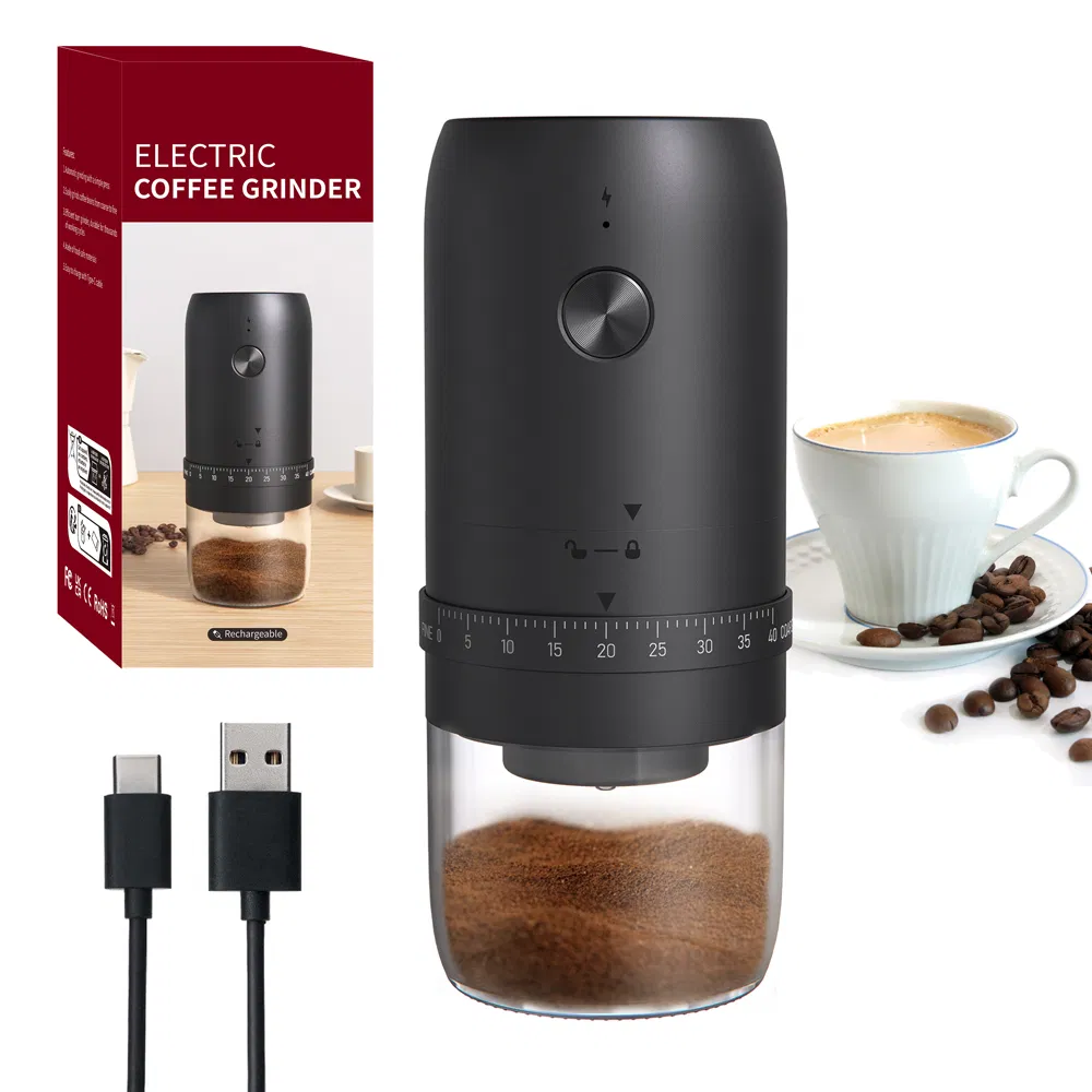 Mini Portable Electric Coffee Grinder with USB Rechargeable