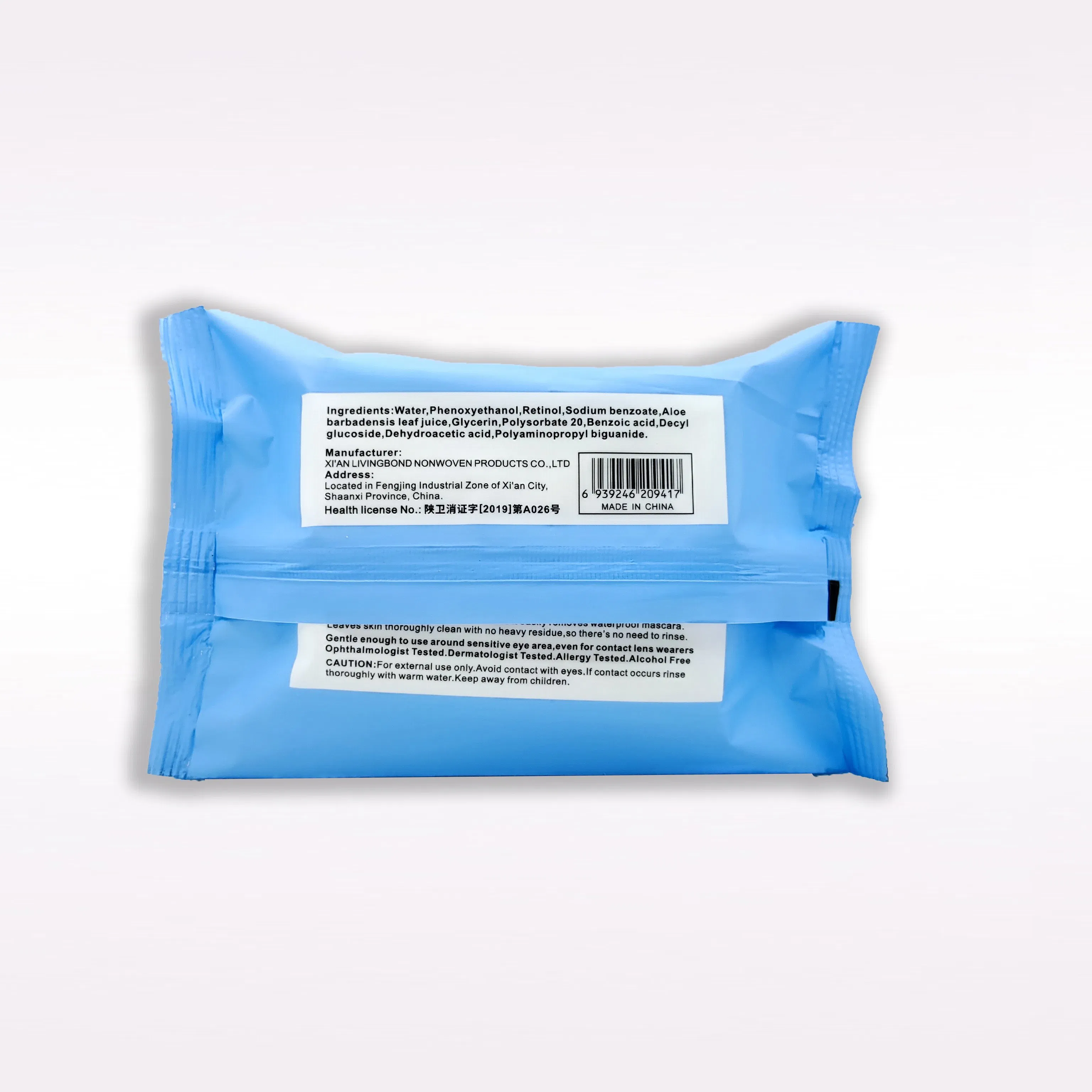 25PCS/Pack Makeup Remove Wet Wipes Customized Cleansing Face Feminine Wet Wipes Private Label Make up Wipes in Stock Available