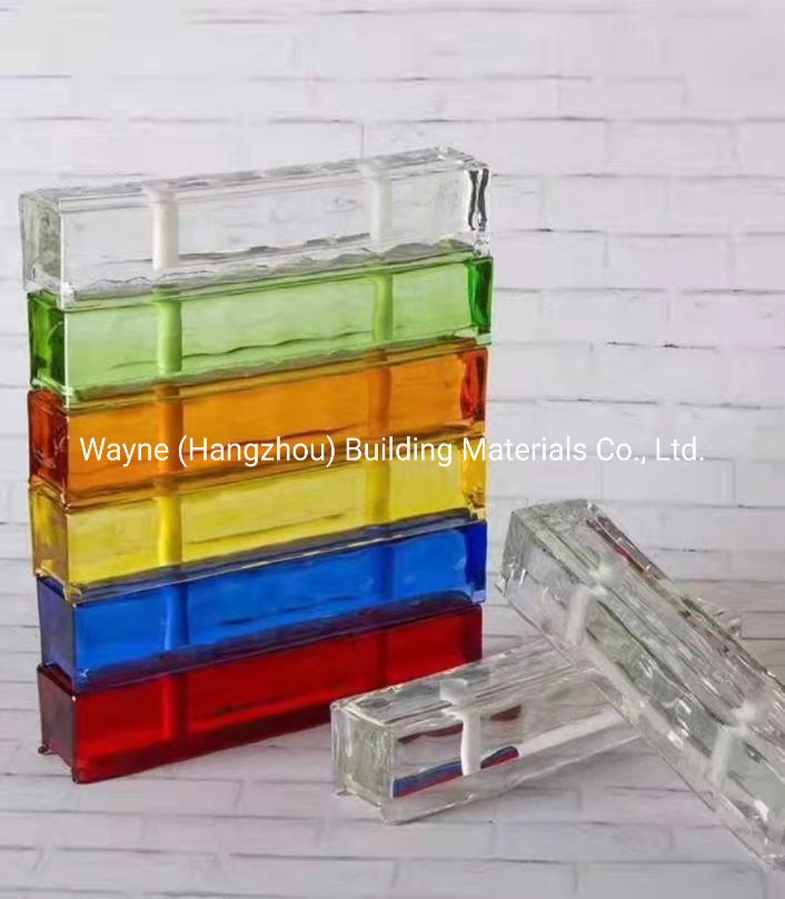 China Factory Price Modern Design Color Solid Glass Brick Lead Free No Bubble