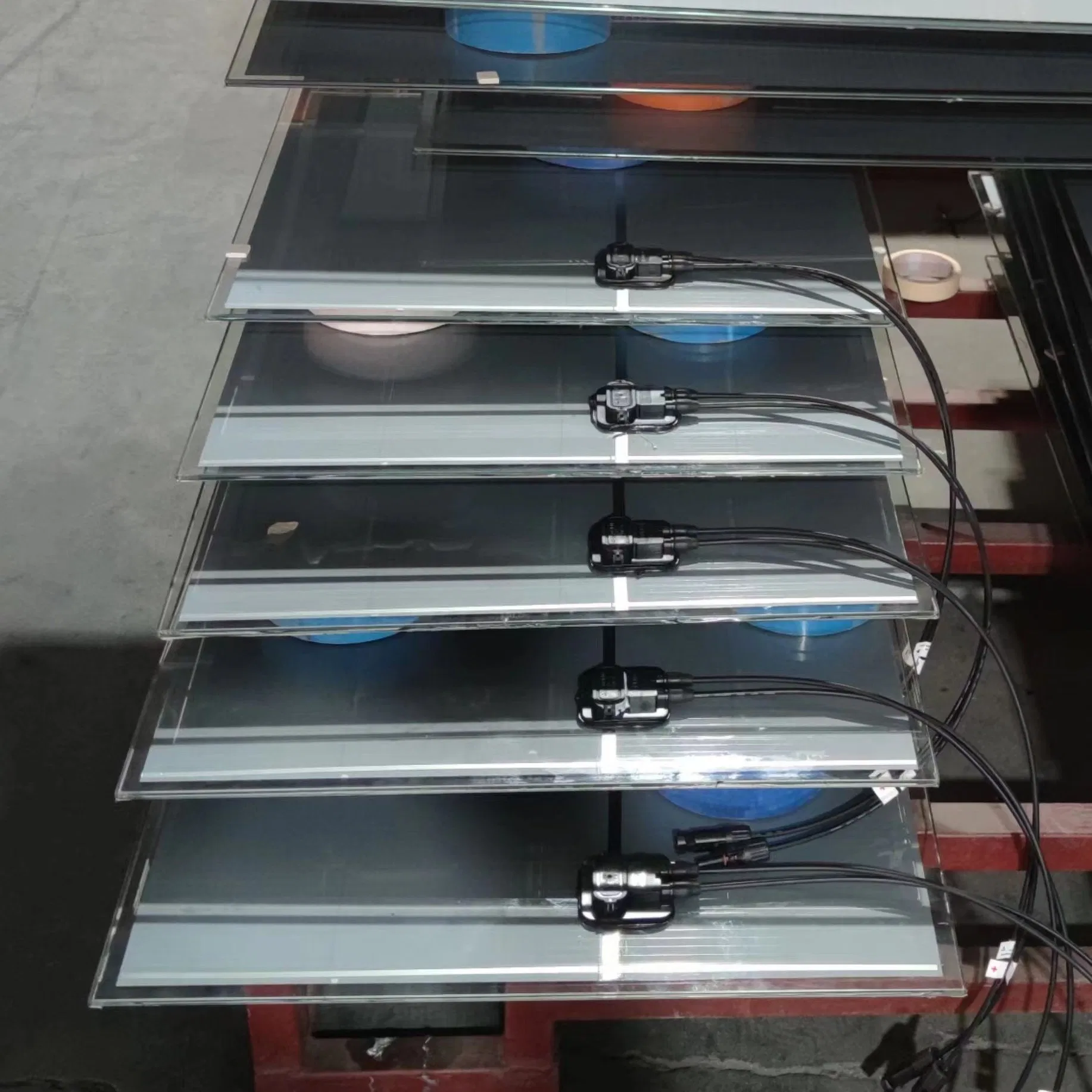 High Transmittance Tempered Transparent Clear Solar Glass Solid Solar Panel Laminated Glass Greenhouse Outdoor Building