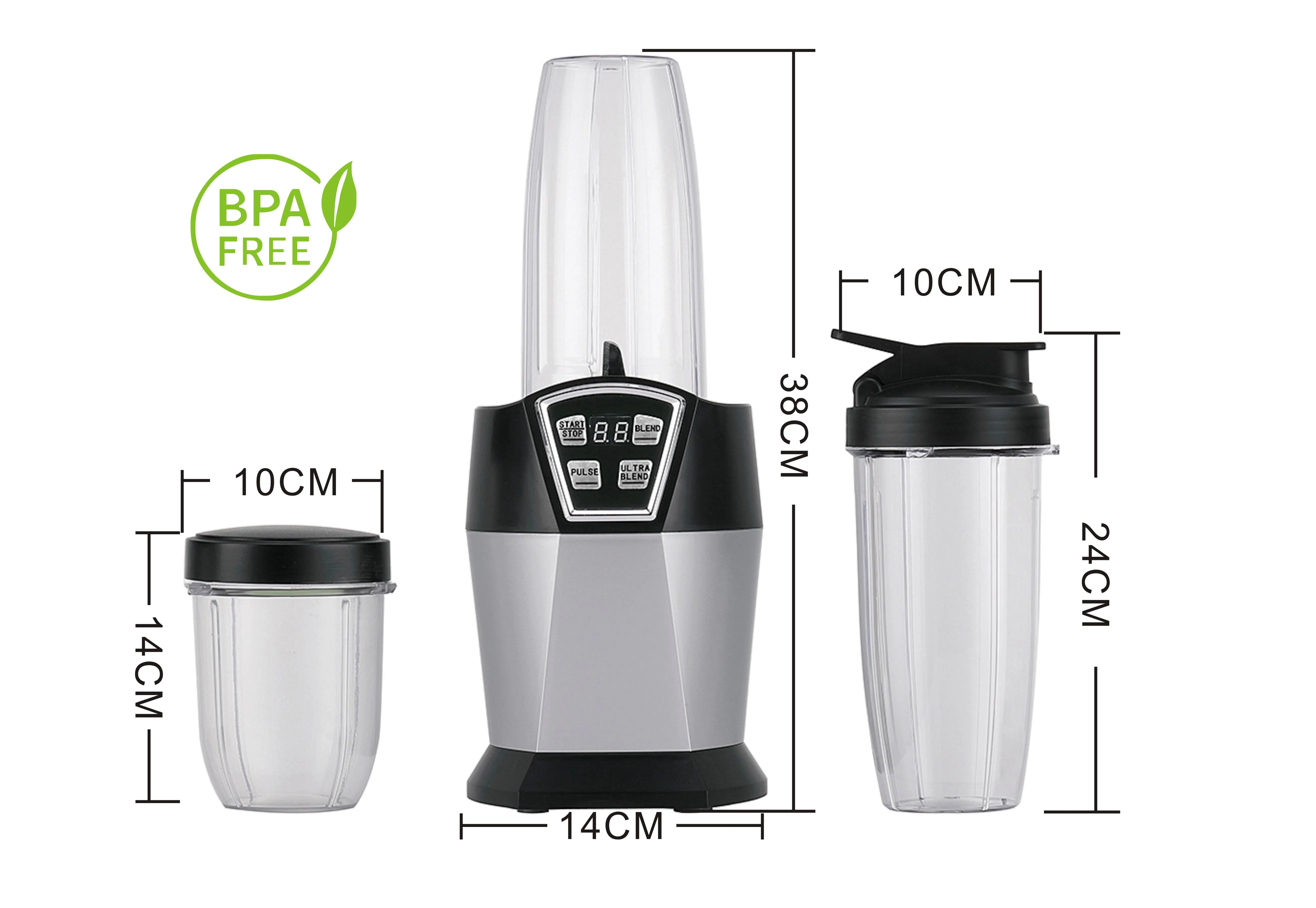 Auto-Q Base Stainless Stee Blade Smoothie Mixer Maker Persona Bender