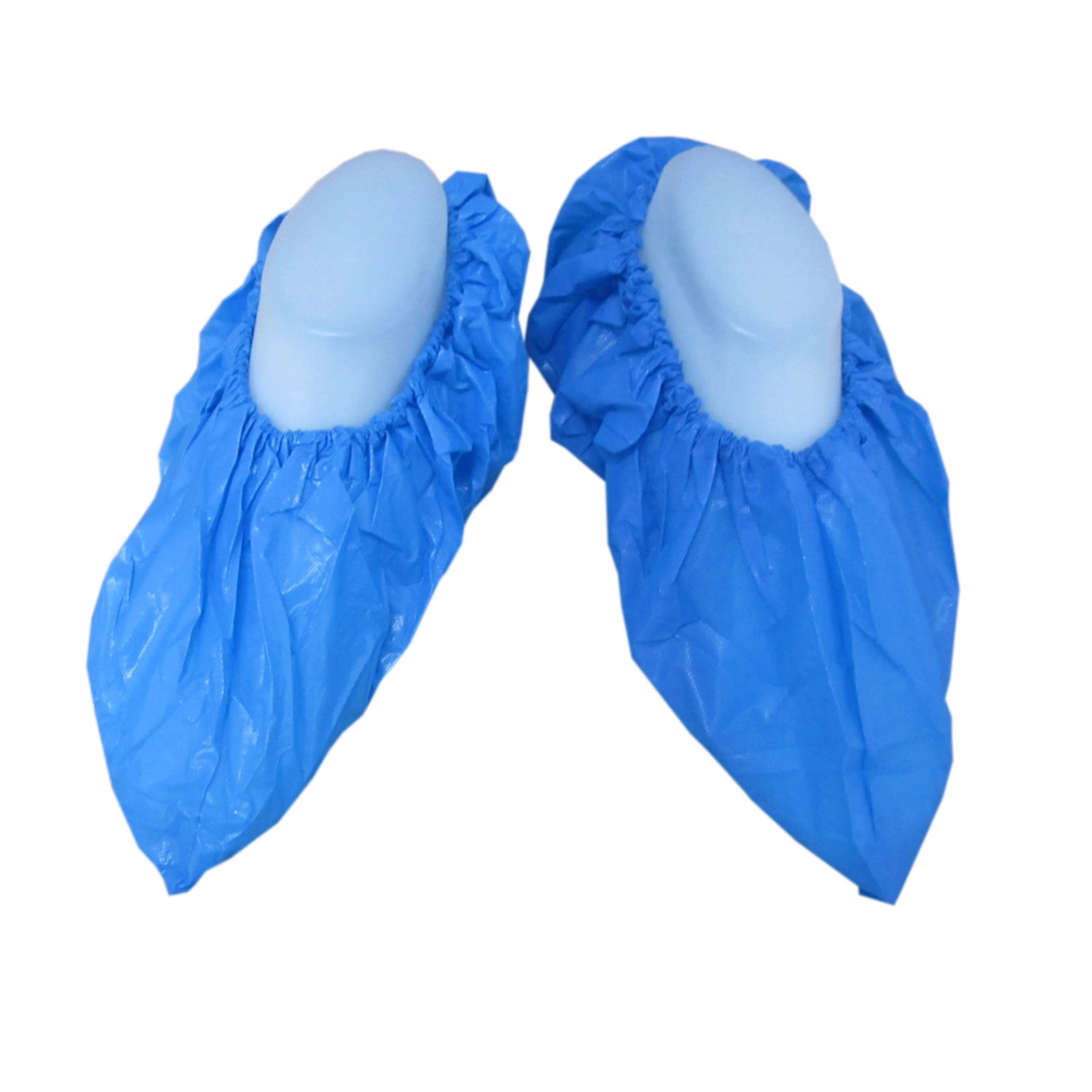 Wholesale Customized PE Plastic Blue Anti Dust Disposable Shoe Cover