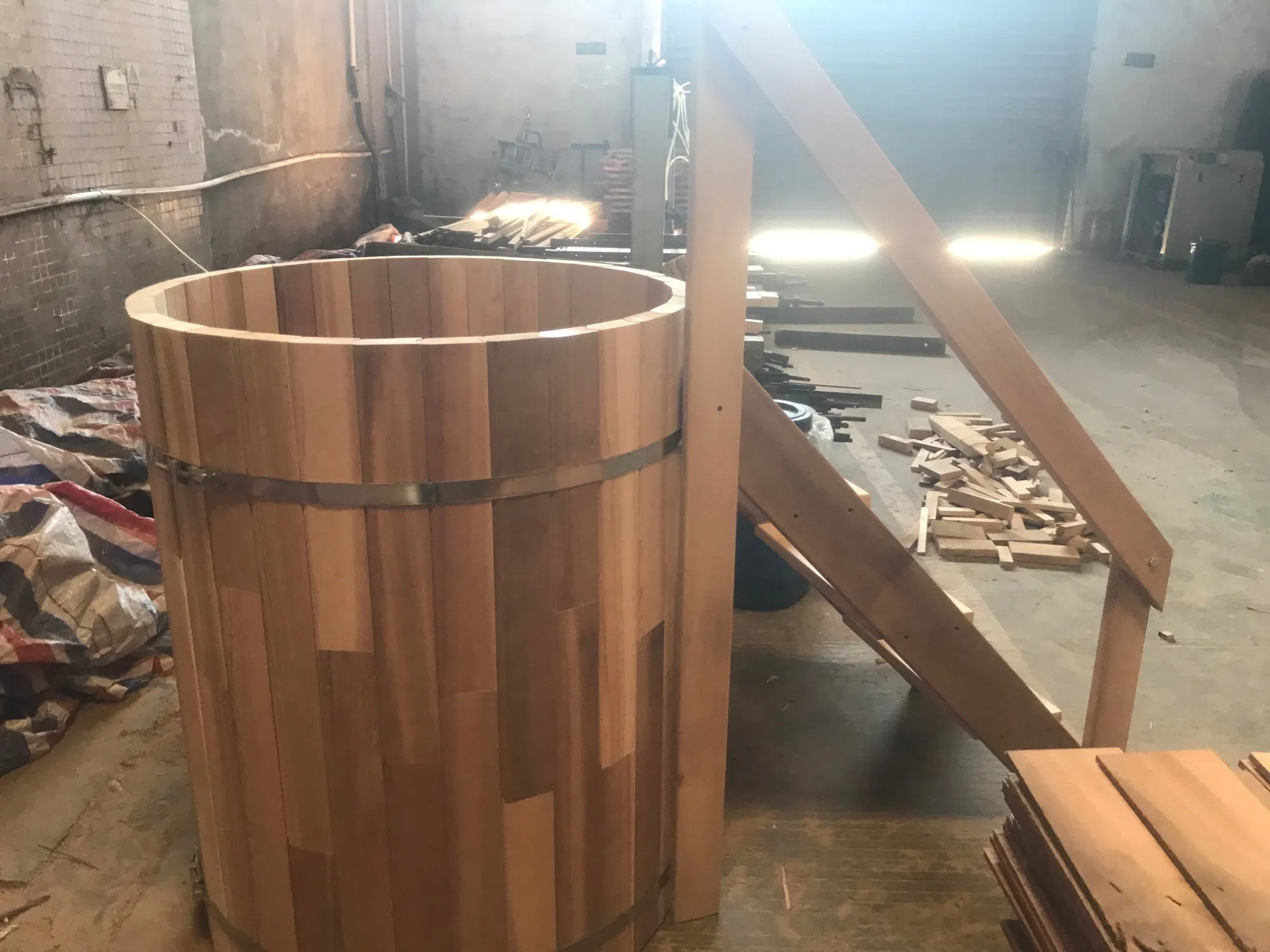 Outdoor Cedar Sauna Bath Bucket