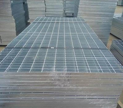 Outdoor Galvanized Steel Grating Steel Stair Tread