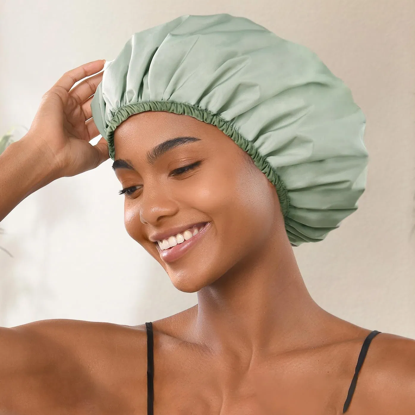 Best Selling Waterproof Custom Oversized Solid Bathroom Cap