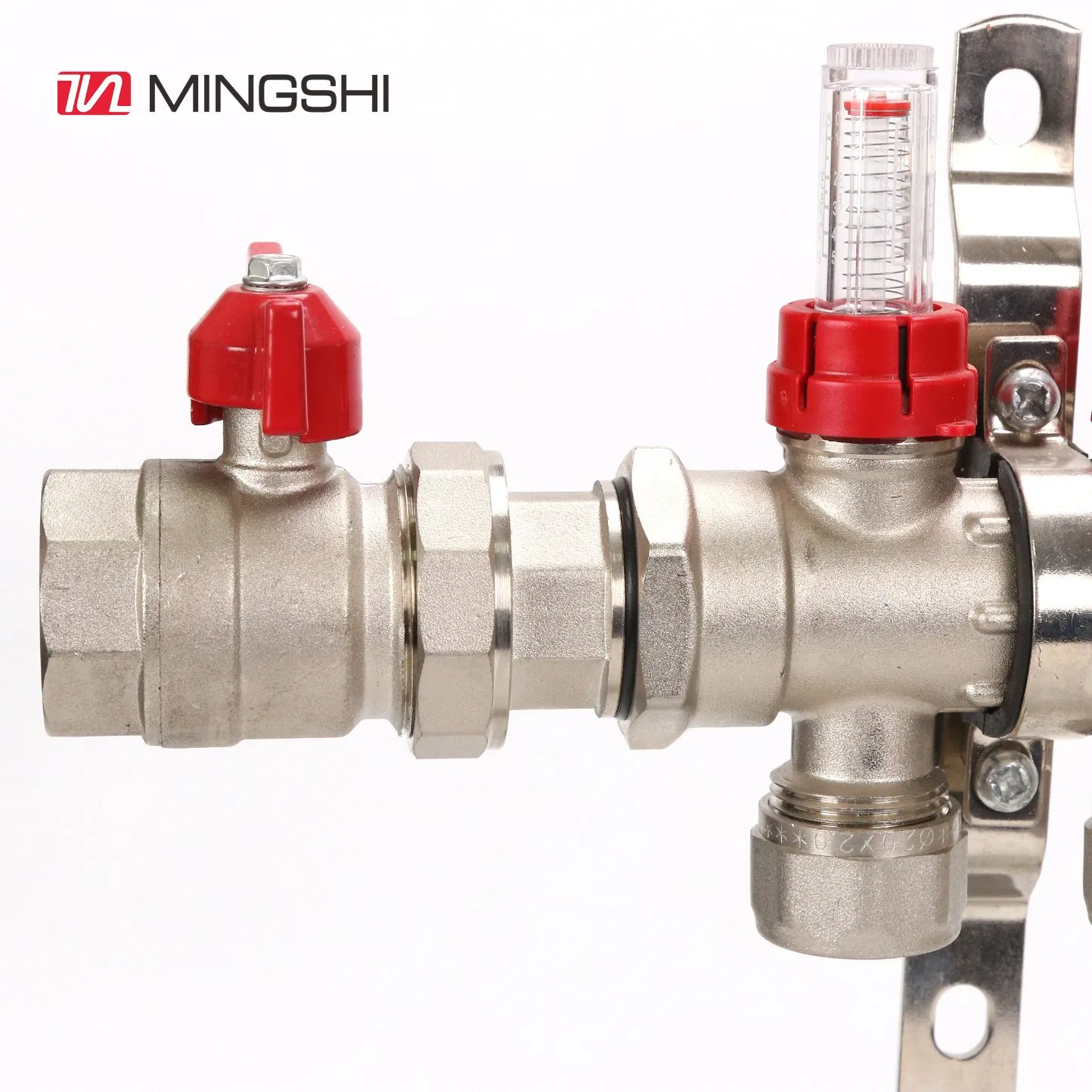 Plumbing Floor Heating System Pipe M94 Automatic Compartment Control Type Brass Stainless Steel Manifold