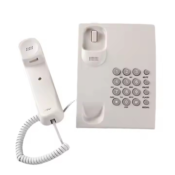 Basic Phone Analog Home Business Corded Landline Telephone Set for Office Use