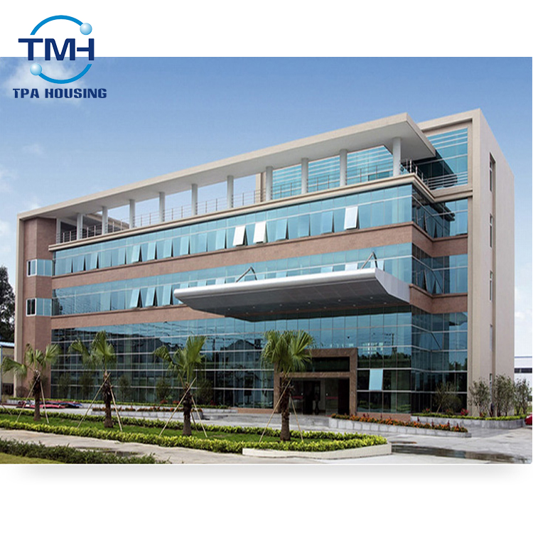Luxury Light Steel Structure Administration Building Prefabricated Hall Showroom