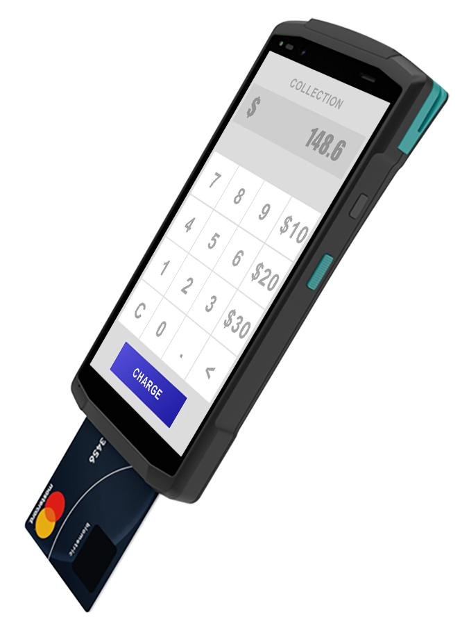 Portable and Easy Handled POS Terminal All in One Step From Zhenda with Certifications