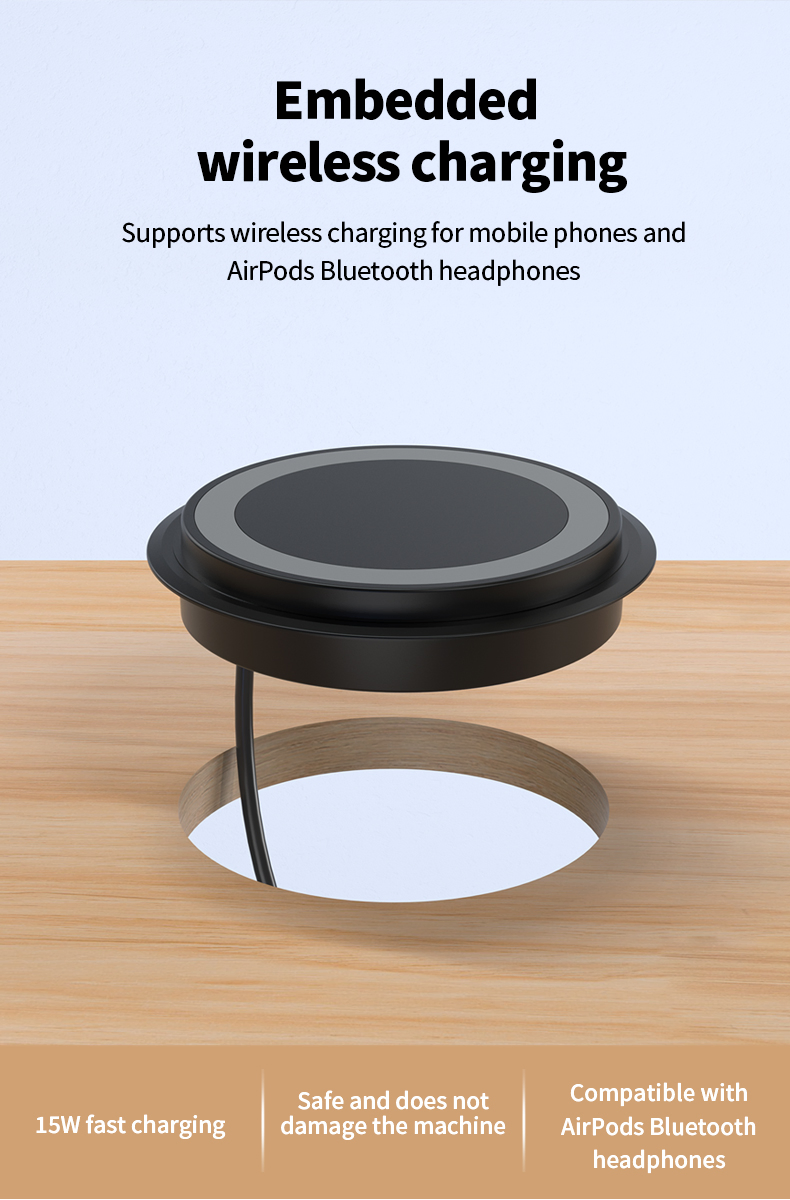 Магнитная беспроводная зарядка 15W Invisible Strong-Magnet