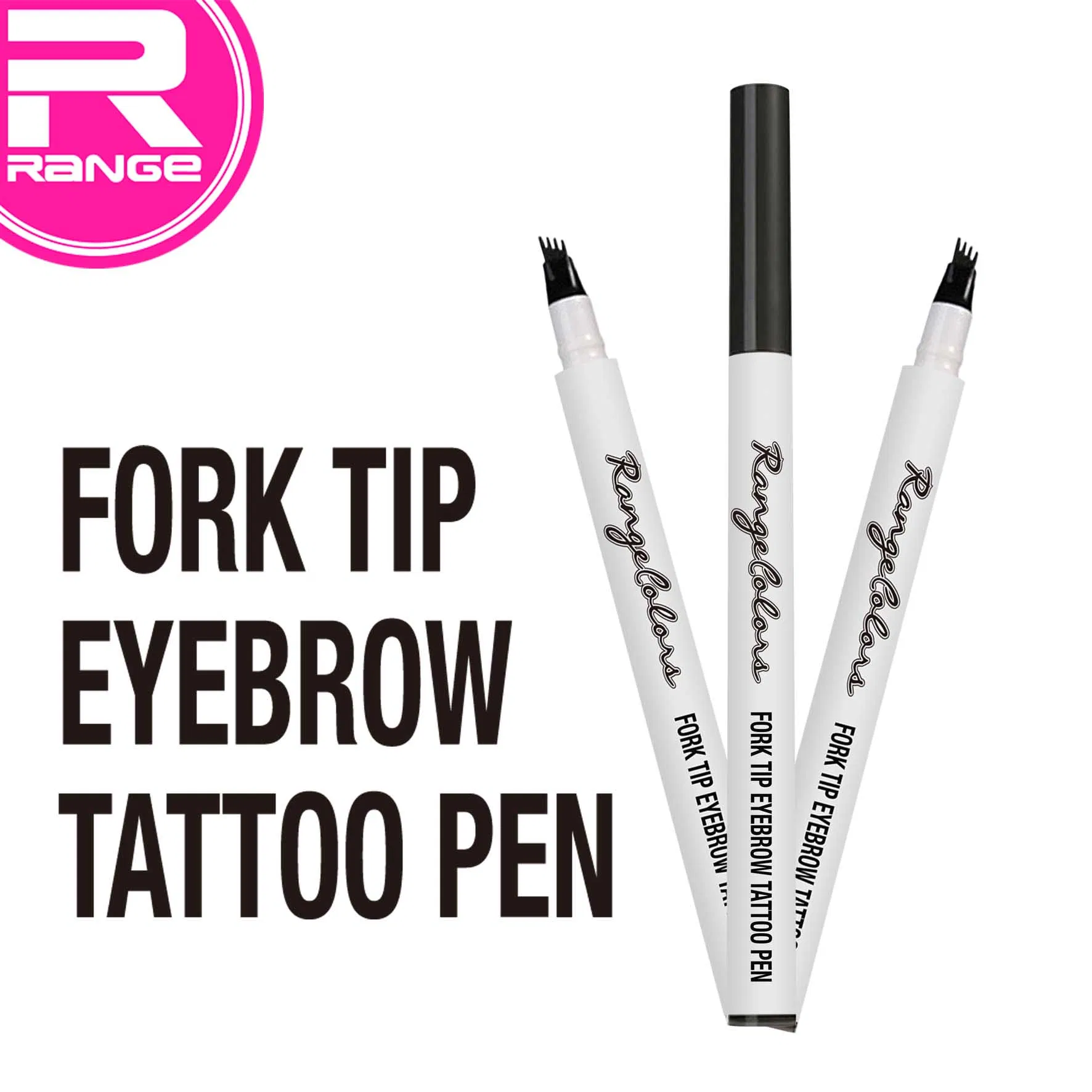 Newest Waterproof Tattoo Eyebrow Ink Cosmetic Pen with Fork Tip Cosmetic Factory