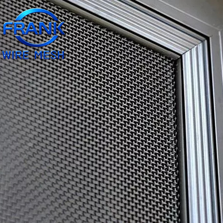 Security Screen Black Coated SS304/316 Stainless Steel Anti-Theft Mesh for Windows & Doors
