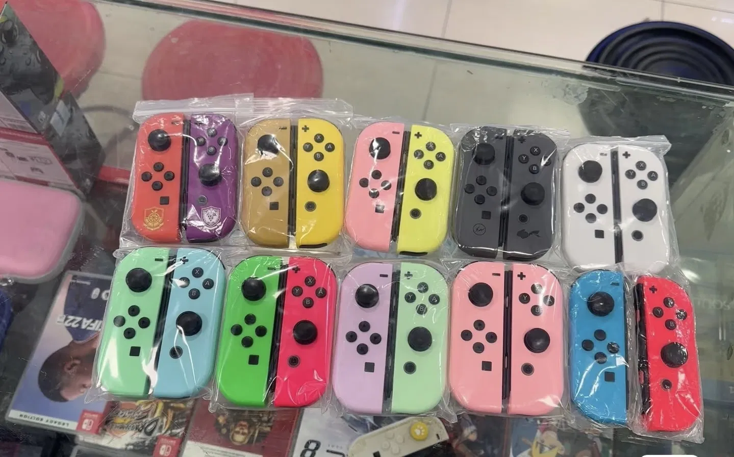 Игровой контроллер Joy Con с вибрацией (левый и правый)