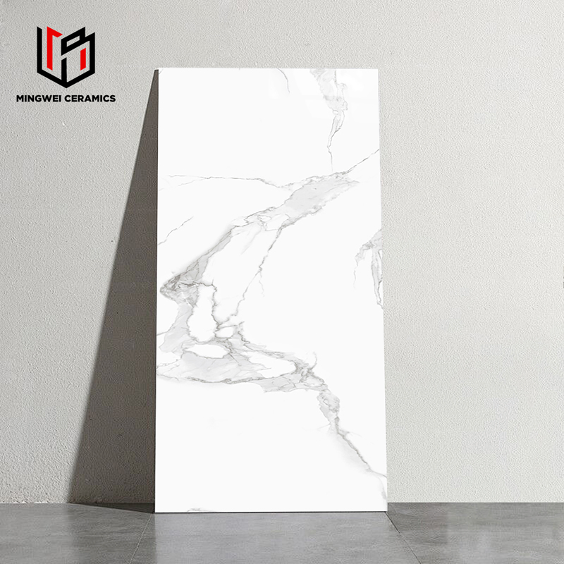600/1200mm Kaka White Light Glossy Marble Texture Tile Factory, for Floors and Walls, with High Quality and Competitive Prices. 24 × 48 Matte, White Desig