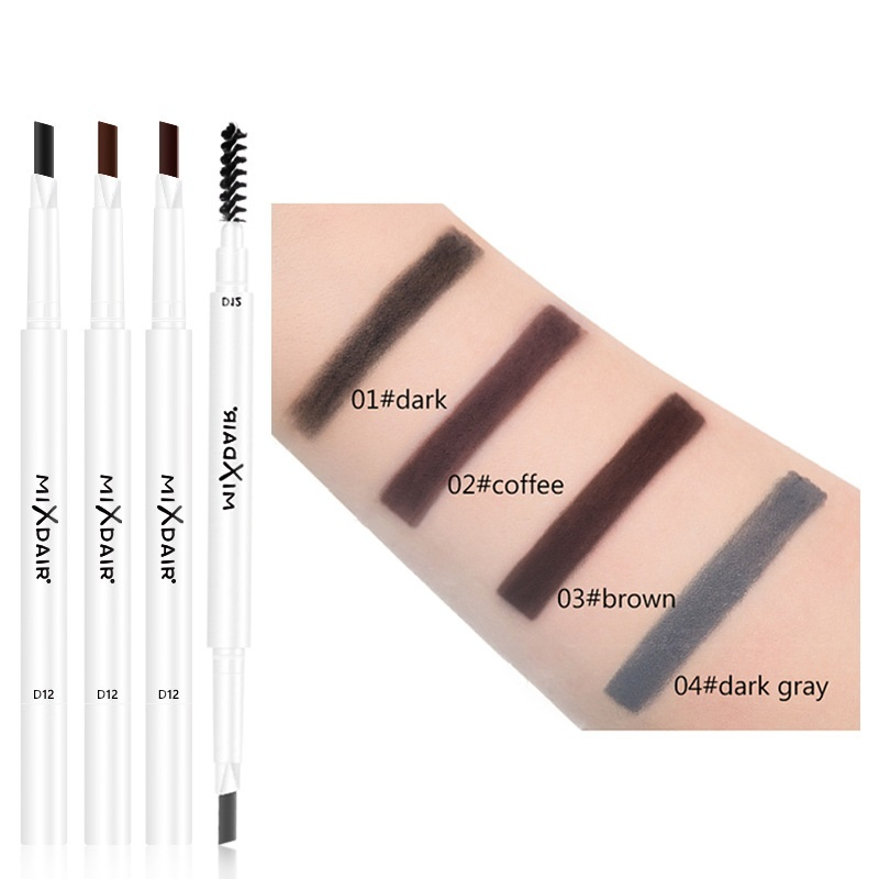 Ep12 Mixdair Eyebrow Pencil Waterproof, Sweat-Proof, Non-Decolorization and Non-Staining, Grinding Rod Natural Three-Dimensional Rotation Type Thrush