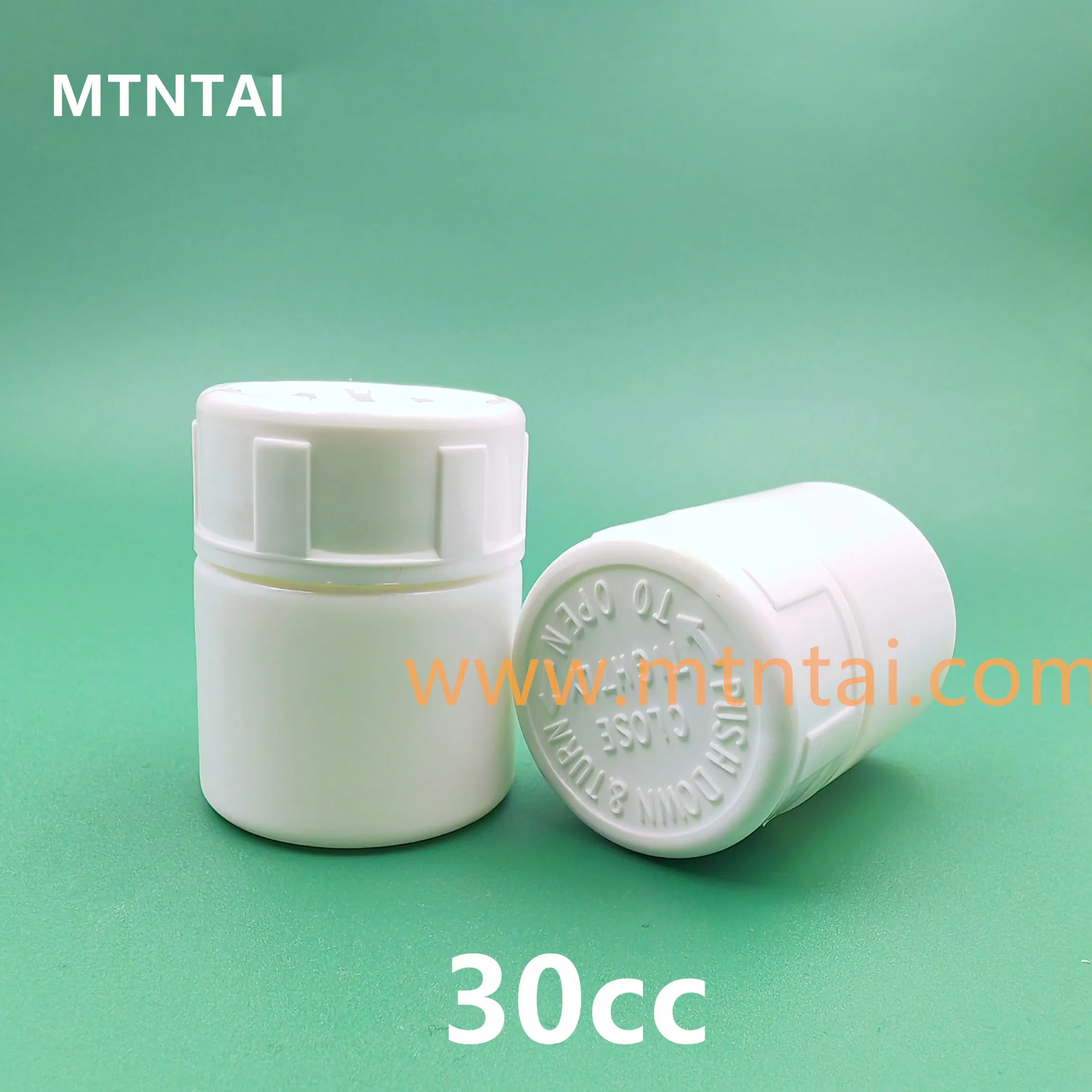 Plastic Bottles 30ml HDPE with Pressure Spinning Cover/Pill Bottle 30ml
