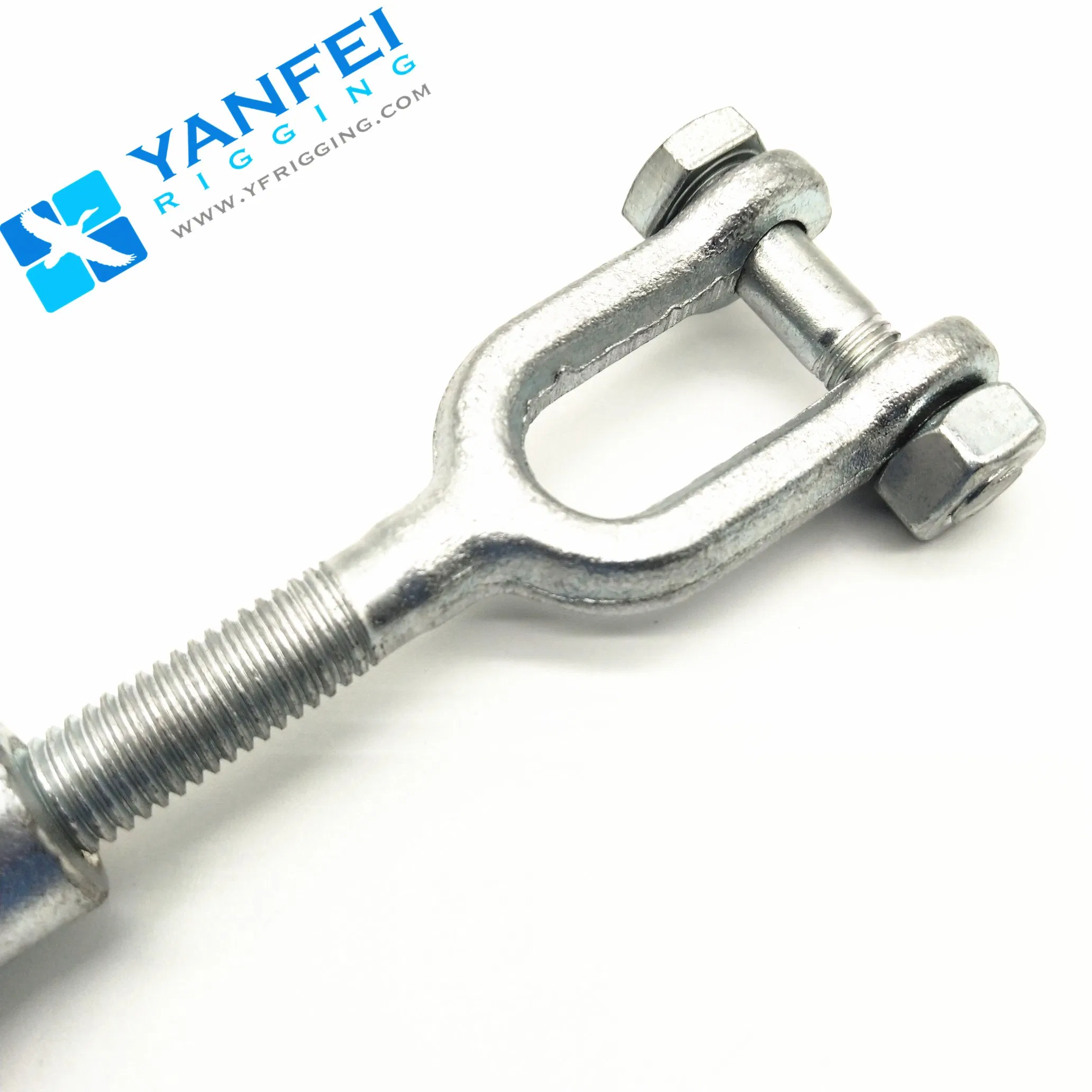 Galvanized DIN1478 Jaw & Jaw Type Turnbuckle