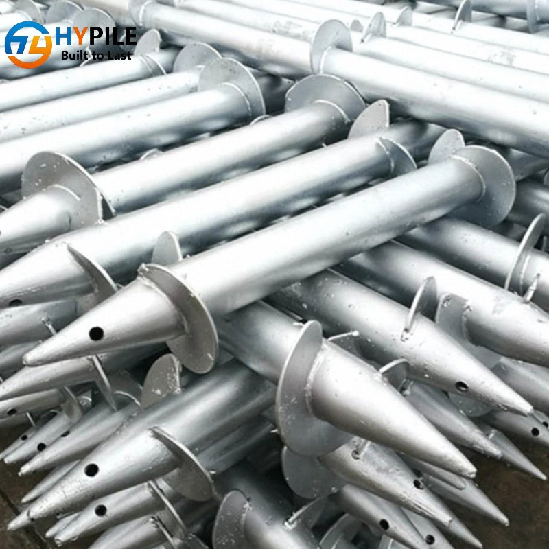 Hypile ASTM A500 Gradec Helical Screw Pile for Extension Shafts