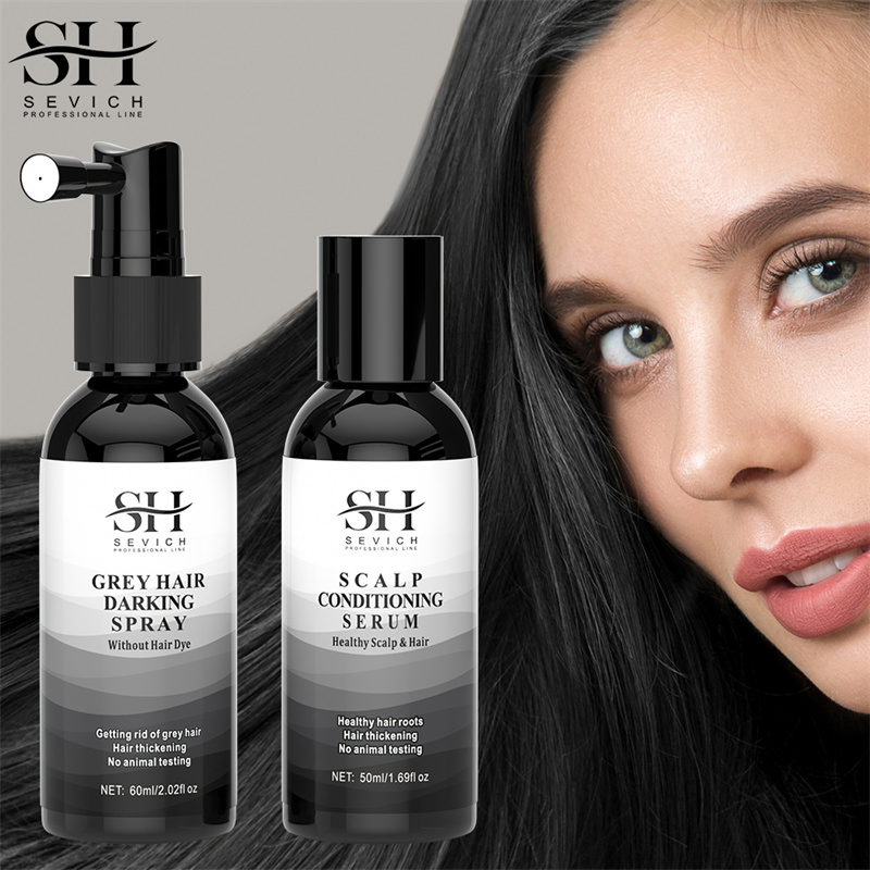 Private Label Anti Grey Hair Treatment Best Hair Darkening Lotion and Cream