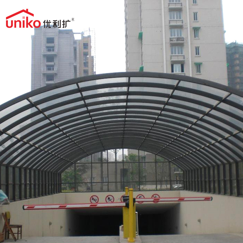 100% New Material Hollow Polycarbonate Sheet Greenhouse Rainshed Sunshed Roof