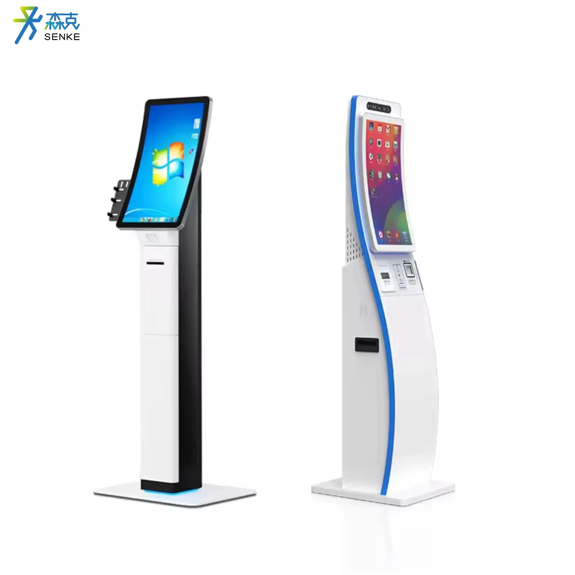 23.6 Inch Curved Screen Design Smart Touch Screen Kiosk for Self Service
