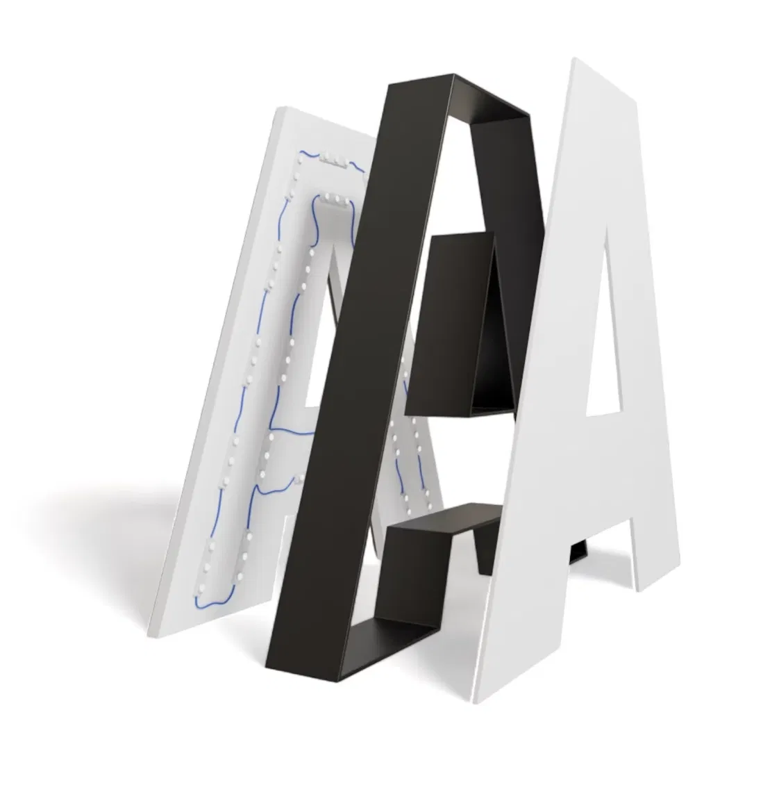 Customized Block Baby Custom Alphabet Accessories Rivet Letter Small Letters Metal Letter