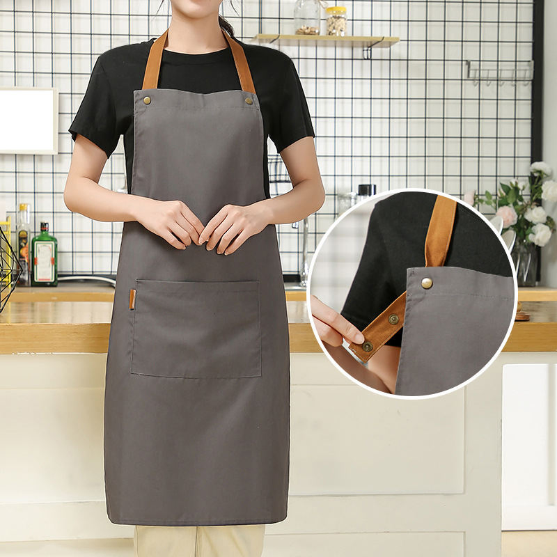 Custom Print Canvas Hotels Aprons for Woman Men Chef Stylist Grill Restaurant Bar Shop Cafes Beauty Nail Apron