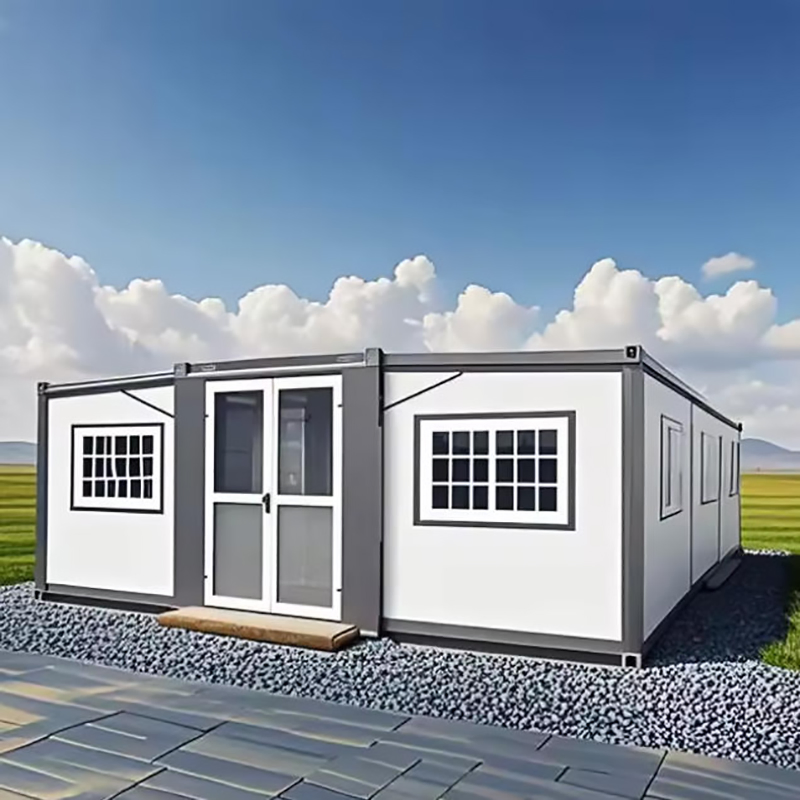 Quality Prefab Z Fold Container House Durable Steel Structure Foldable House 20FT Expandable Container Home for Site Office