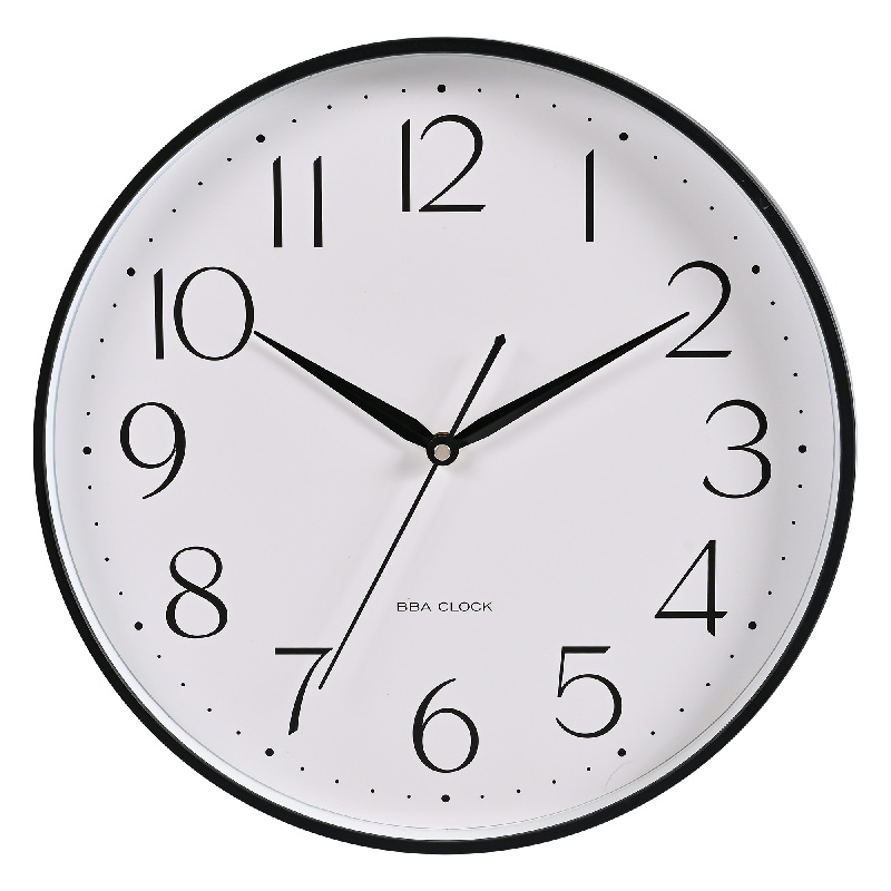 Petal Pattern Promotional Pure White Border Design Fashion Wall Clock