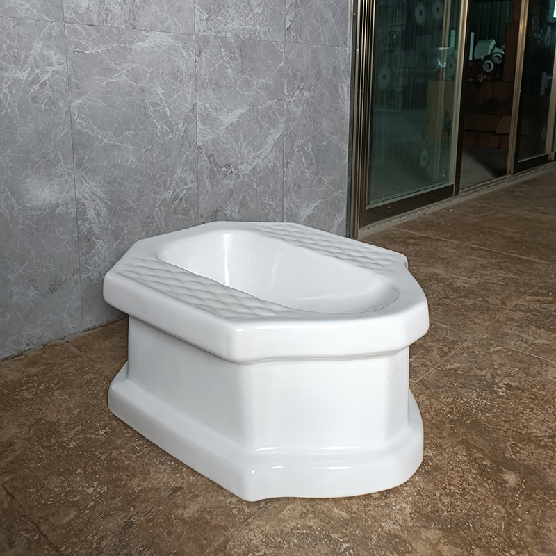 Chaozhou Sanitary Ware Thailand Squat Pan with Platform Ceramic Wc Squatting Pan Cheap Bathroom Squat Toilet Bowl