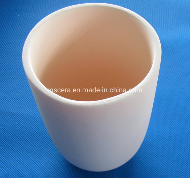 Тигель цилиндрический из оксида алюминия с крышкой